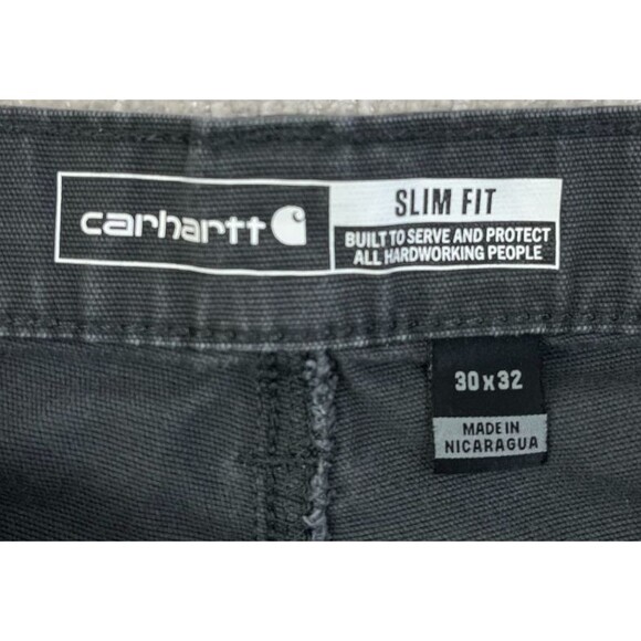 Carhartt Rugged Flex Slim Fit Pants Canvas Tapered Men's 30x31 Gray 102821 - Picture 5 of 11